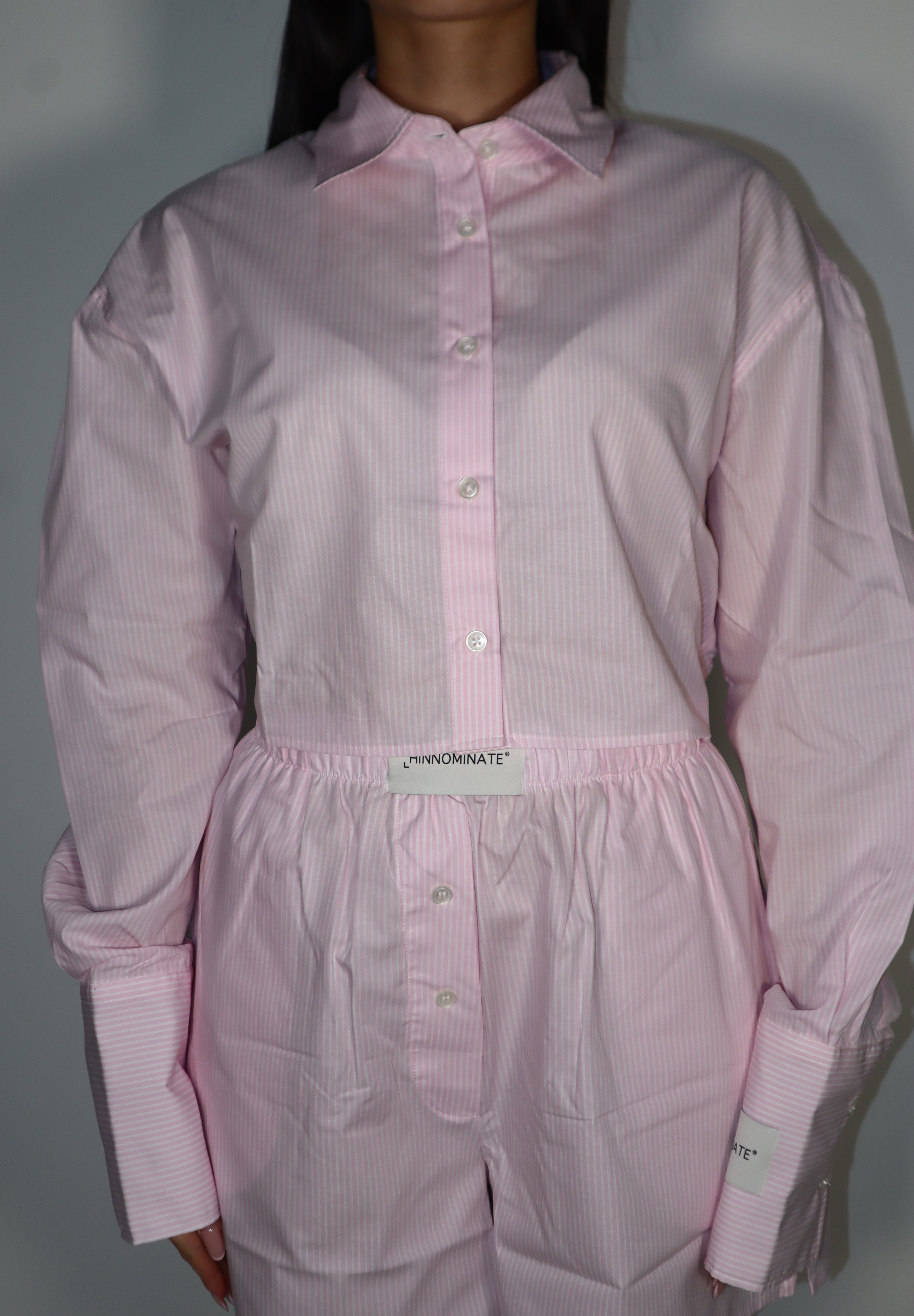 CAMICIA CROP PINK