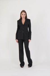 PANTALONE NERO MAR DE MARGARITAS