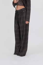 OVER PANTS NOA MOKA CHECK