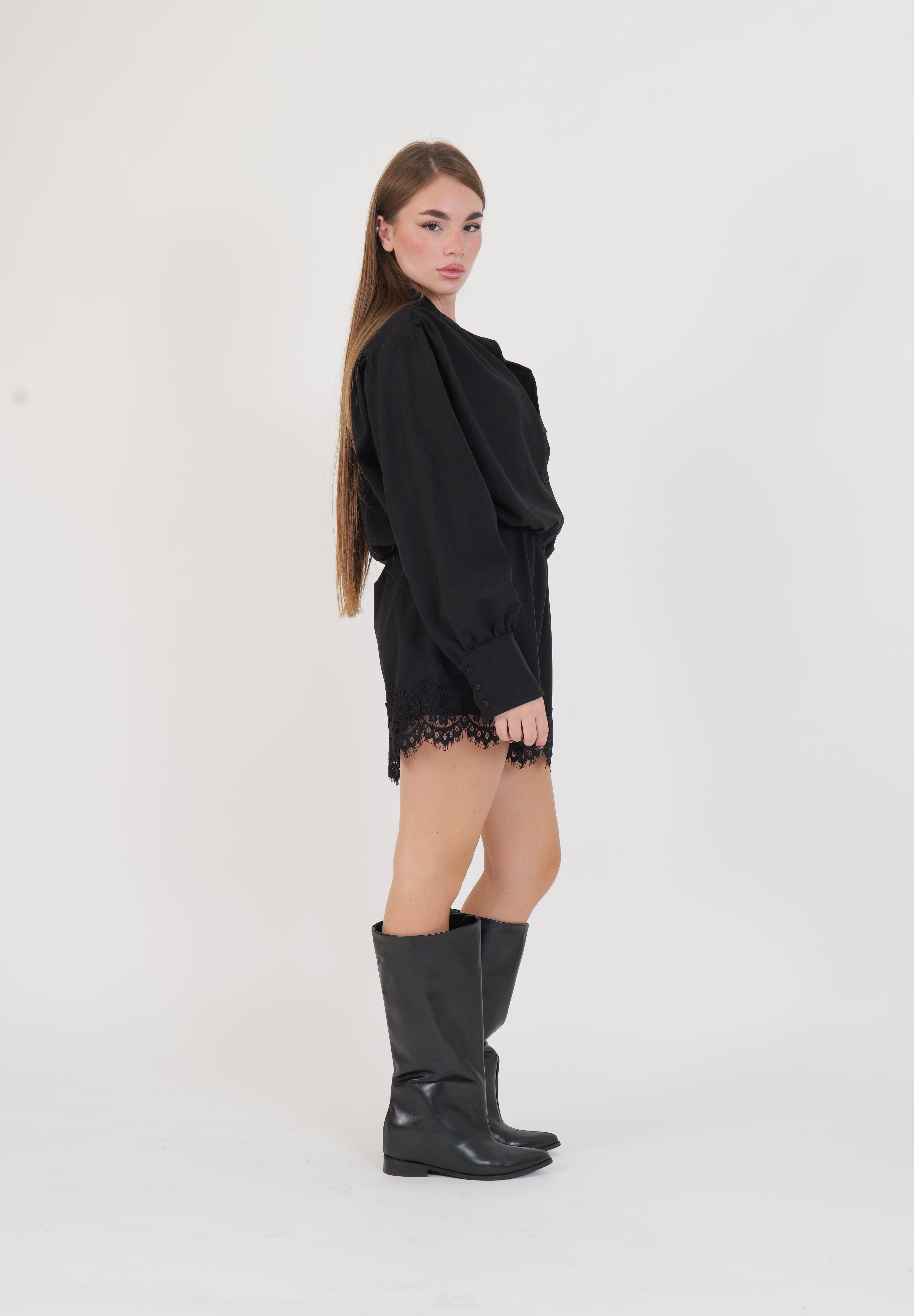 MINI JUMPSUITE PIZZO NERO