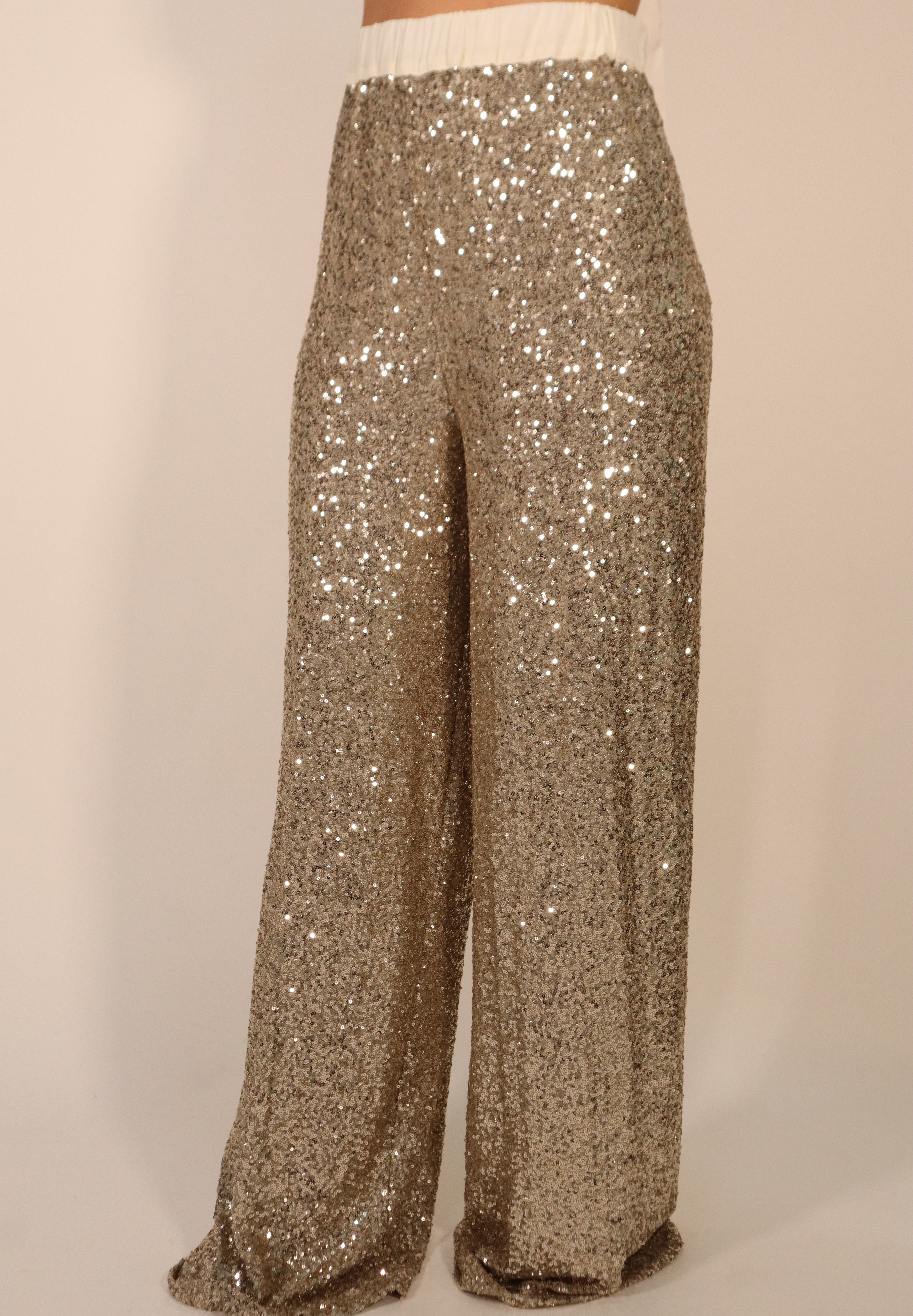 PANTALONE PAILLETTES GOLD