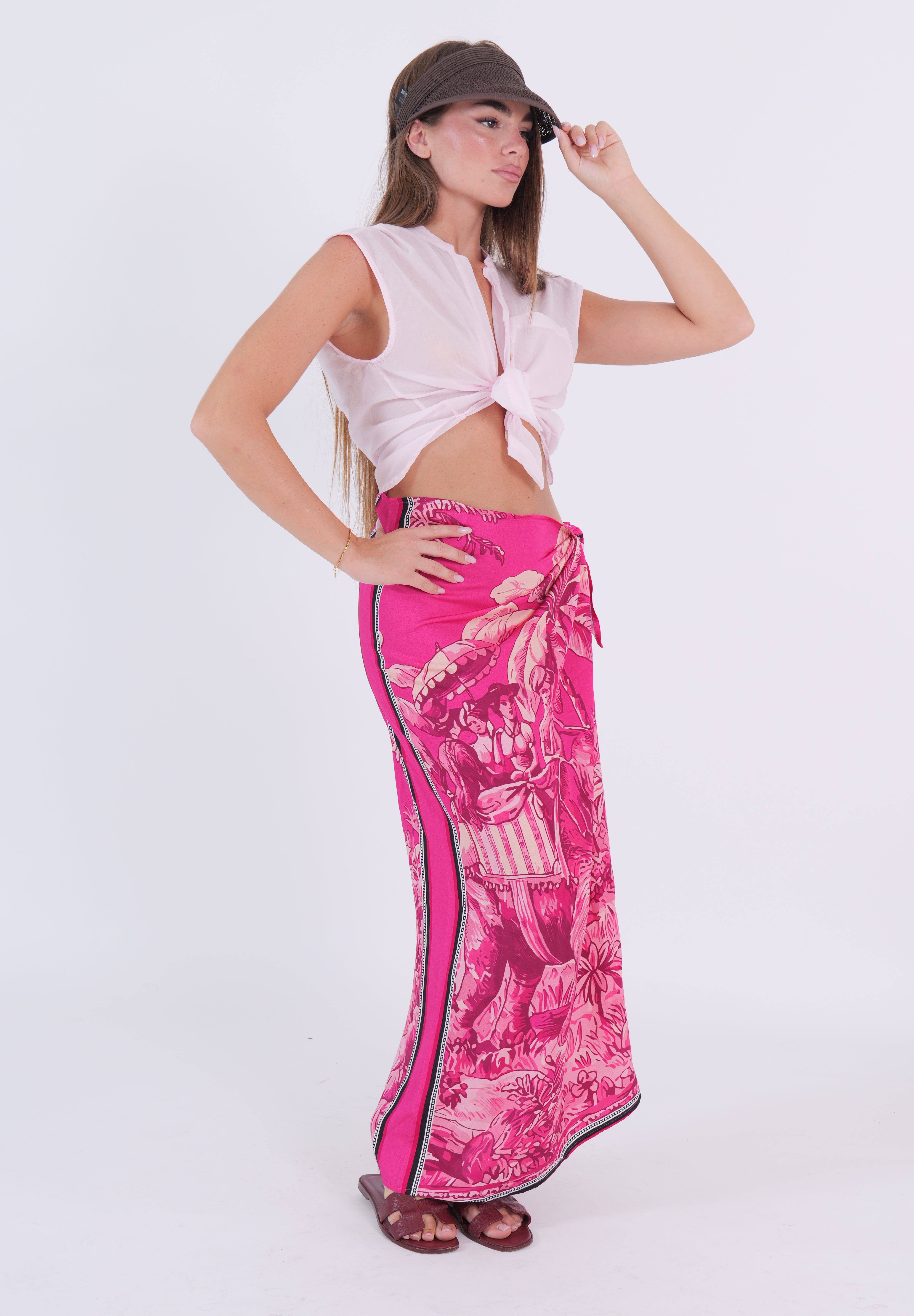 GONNA LUNGA ELEFANT ROSA