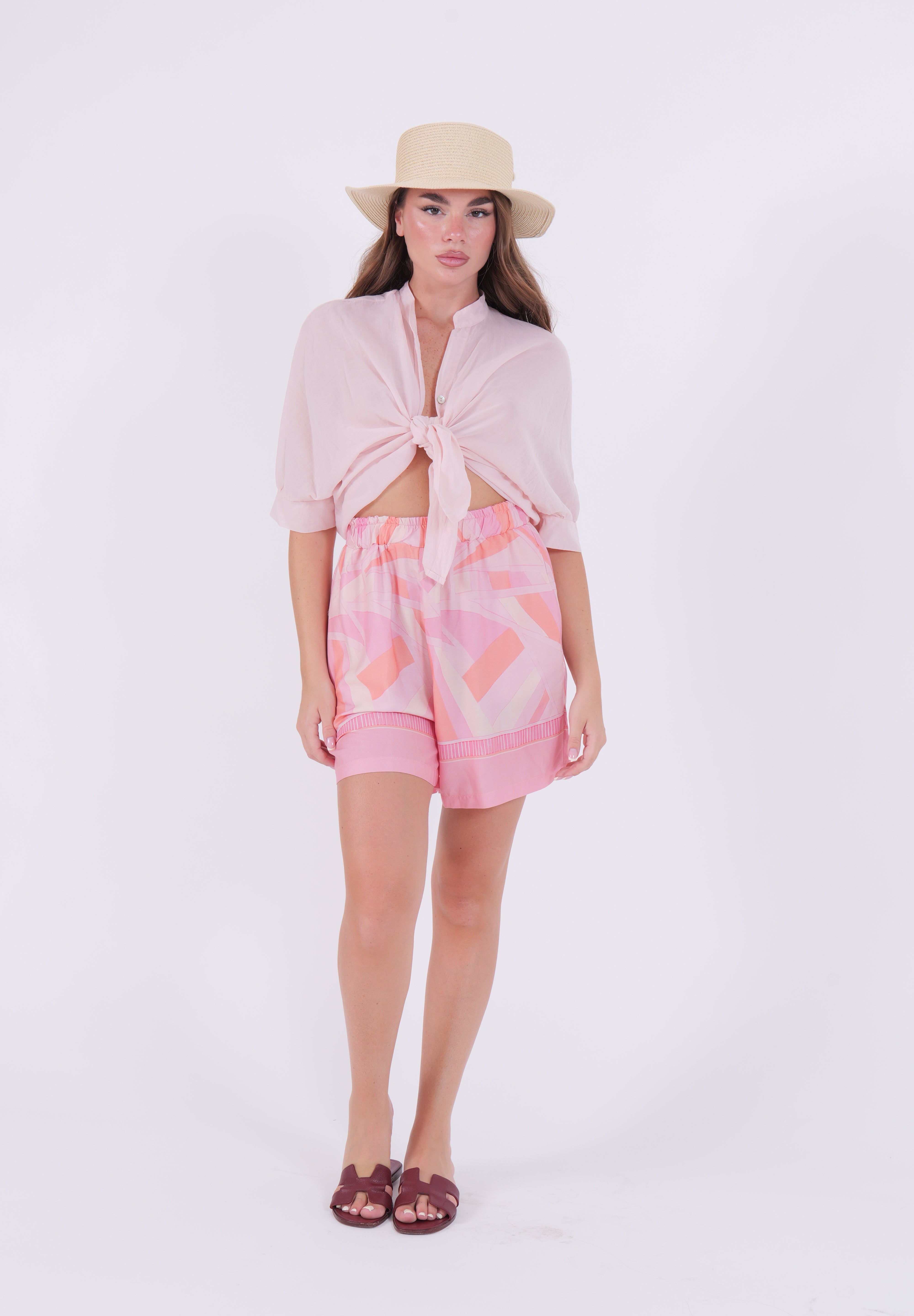 SHORT ROSA TENSIONE