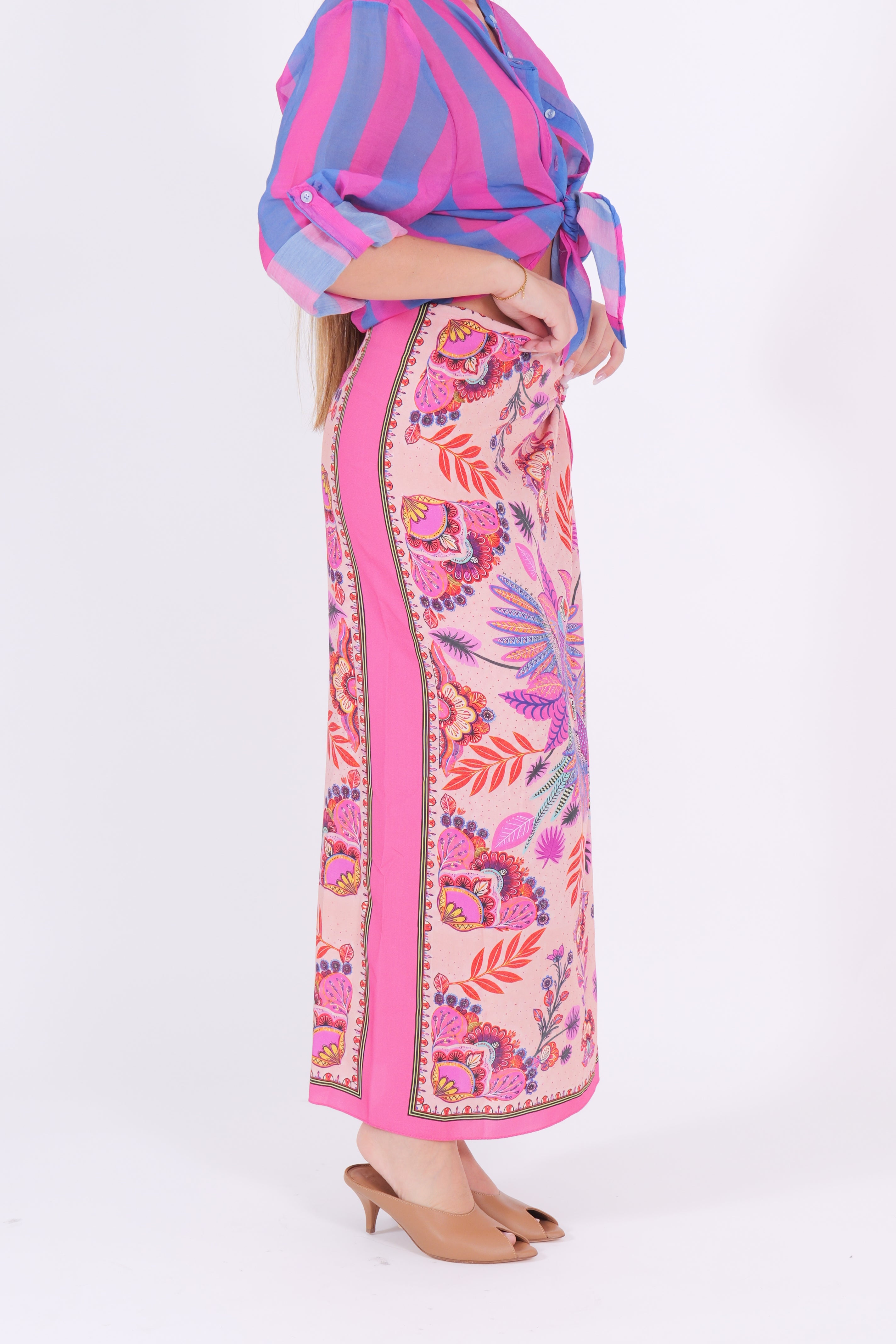 GONNA PAREO PAPPAGALLI FUXIA/BLU