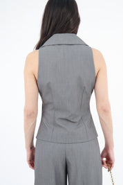 GILET REVERSE GRIGIO