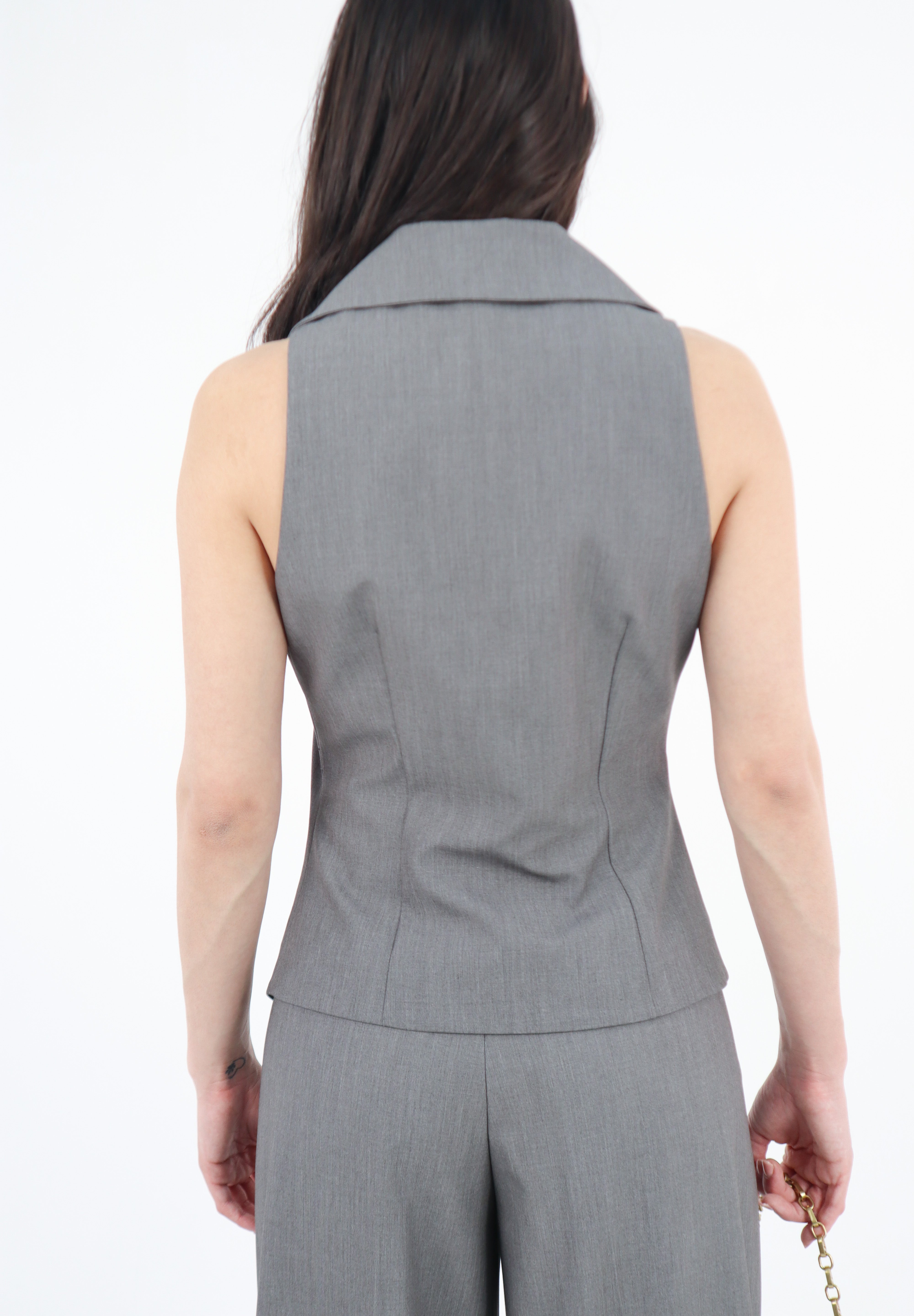 GILET REVERSE GRIGIO