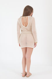 MINI DRESS CROCHET PANNA