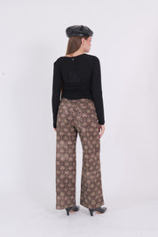 PANTALONE FANTASY NERO/CAMMELLO