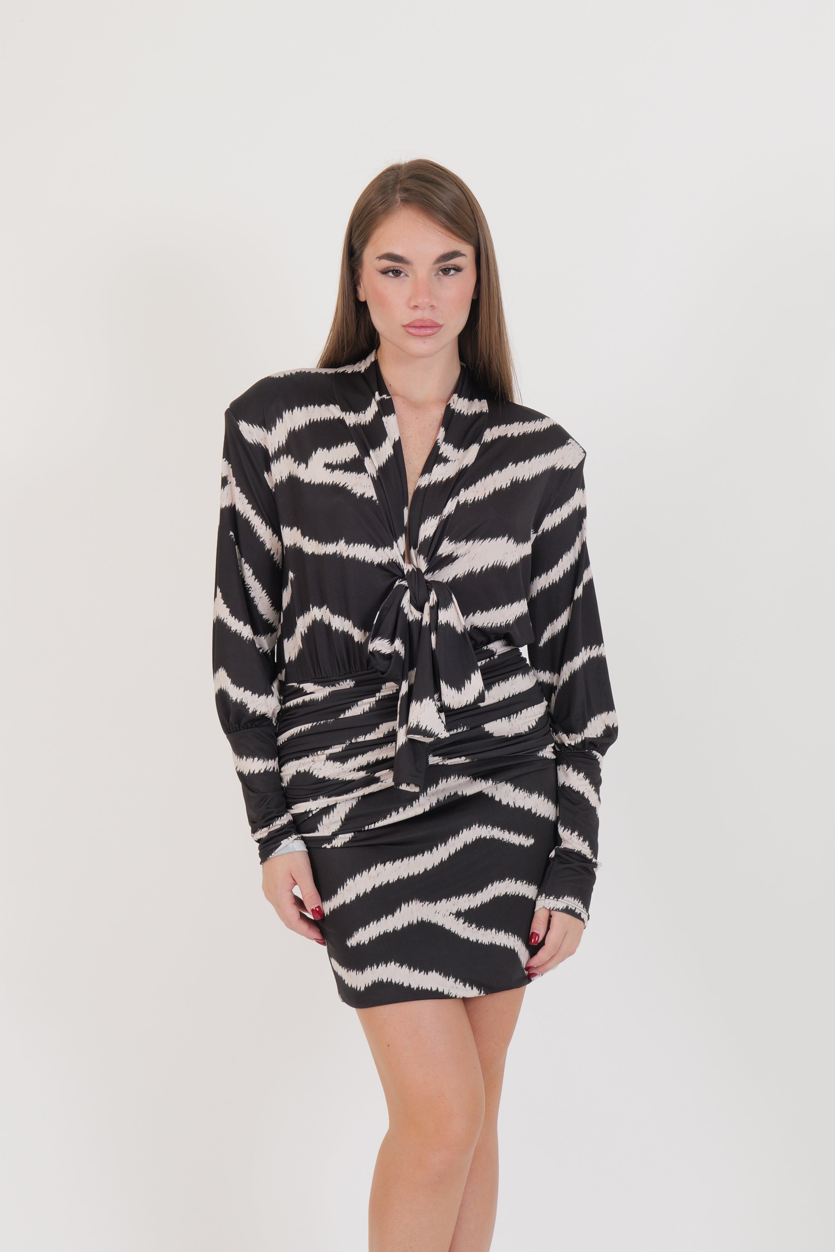 ABITO LORENA NERO/BEIGE