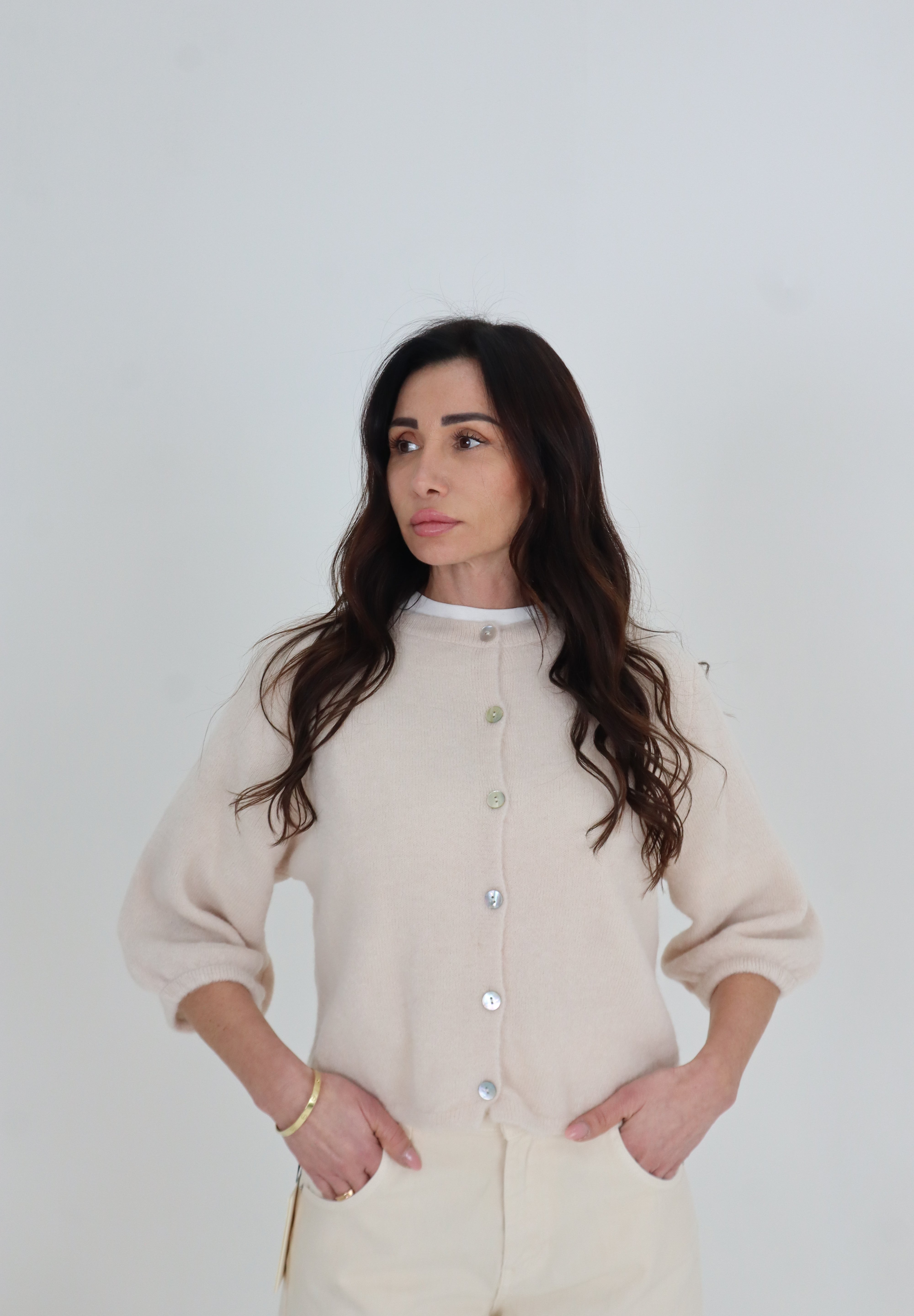 CARDIGAN CLARA BURRO