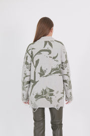CARDIGAN AKEP VERDE/BIANCO