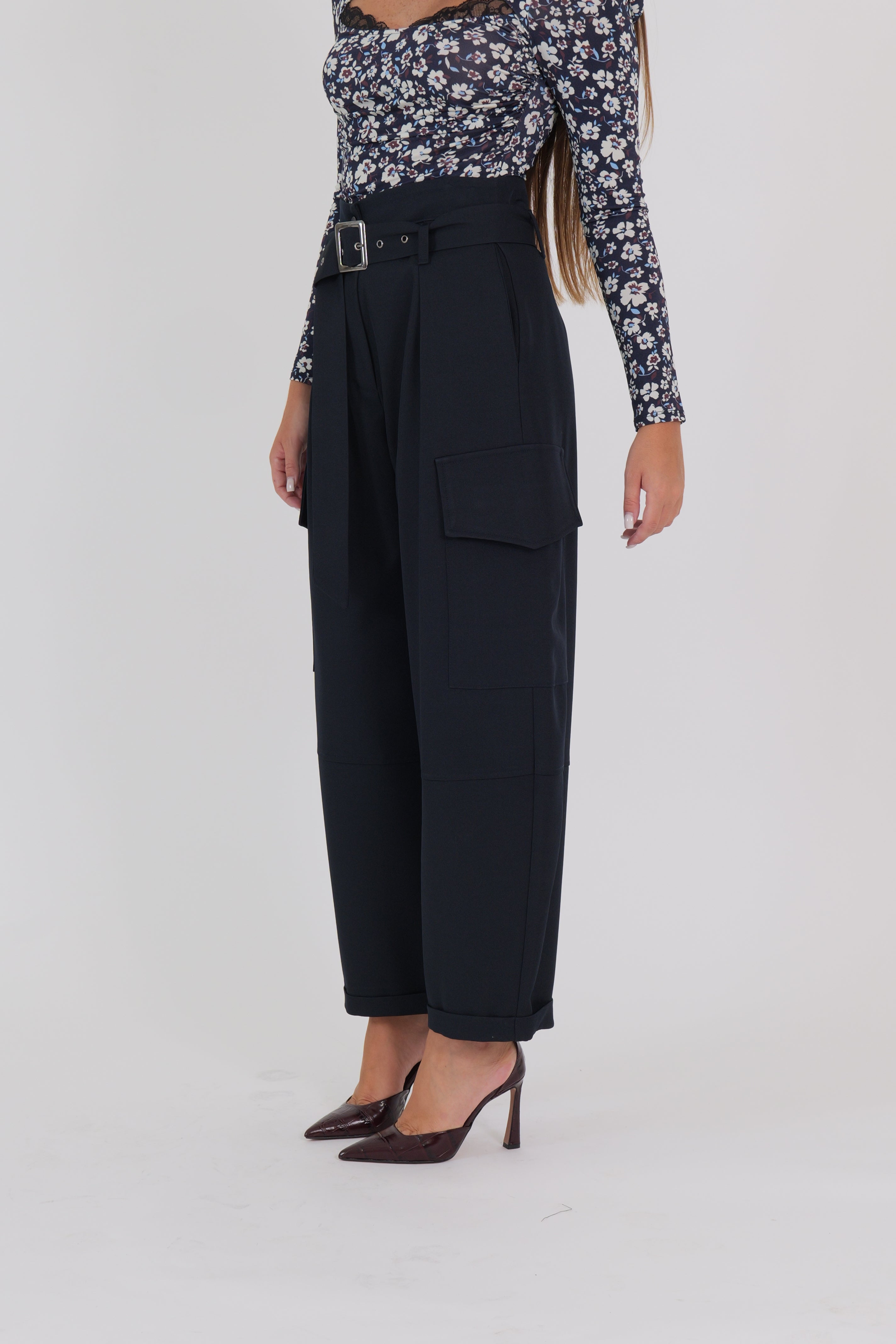 PANTALONE TASCONI BLU