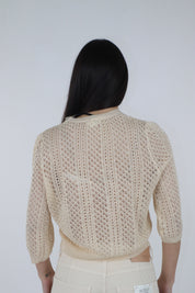 MAGLIA TRAFORATA MANDORLA