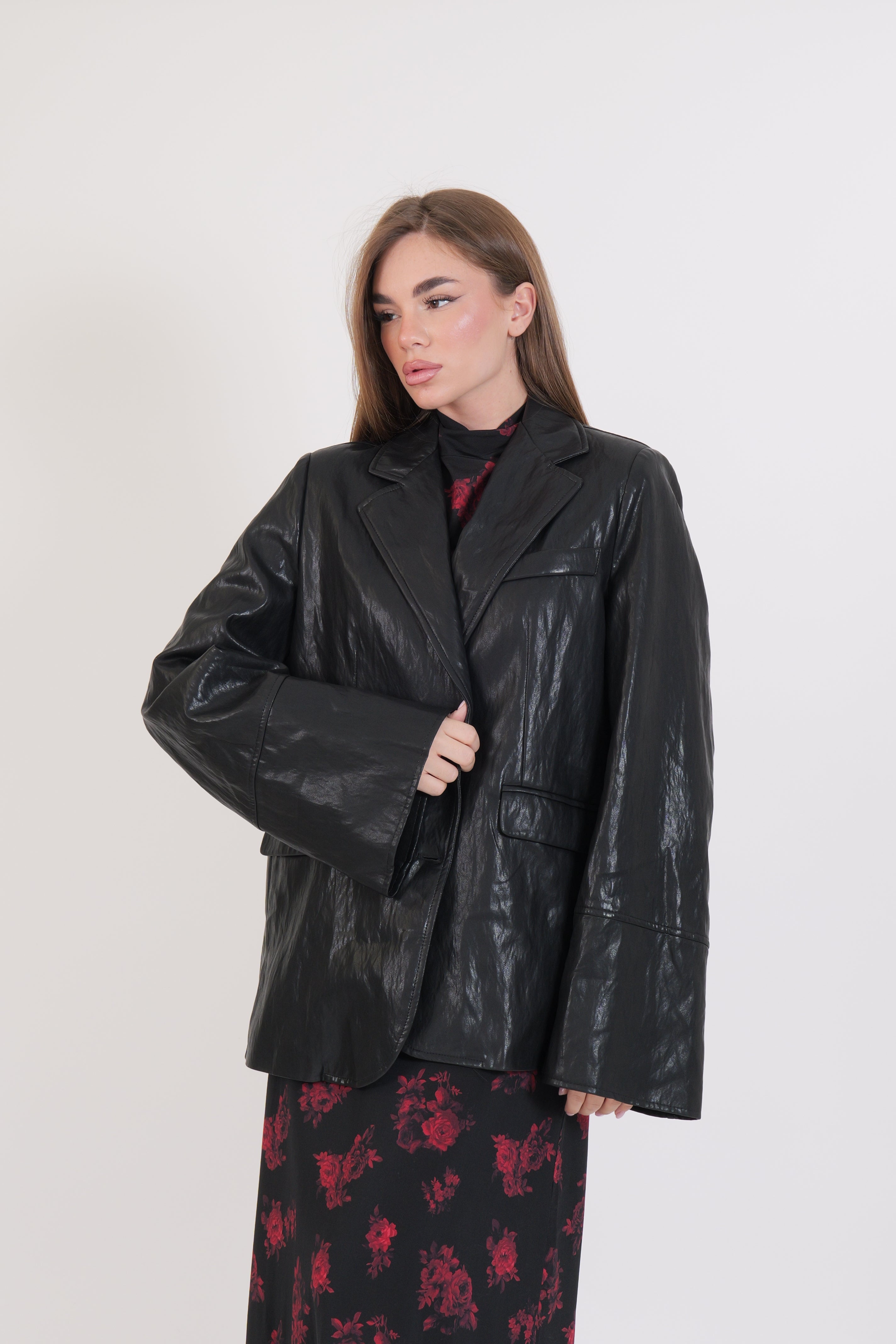 GIACCA ECOPELLE BLACK