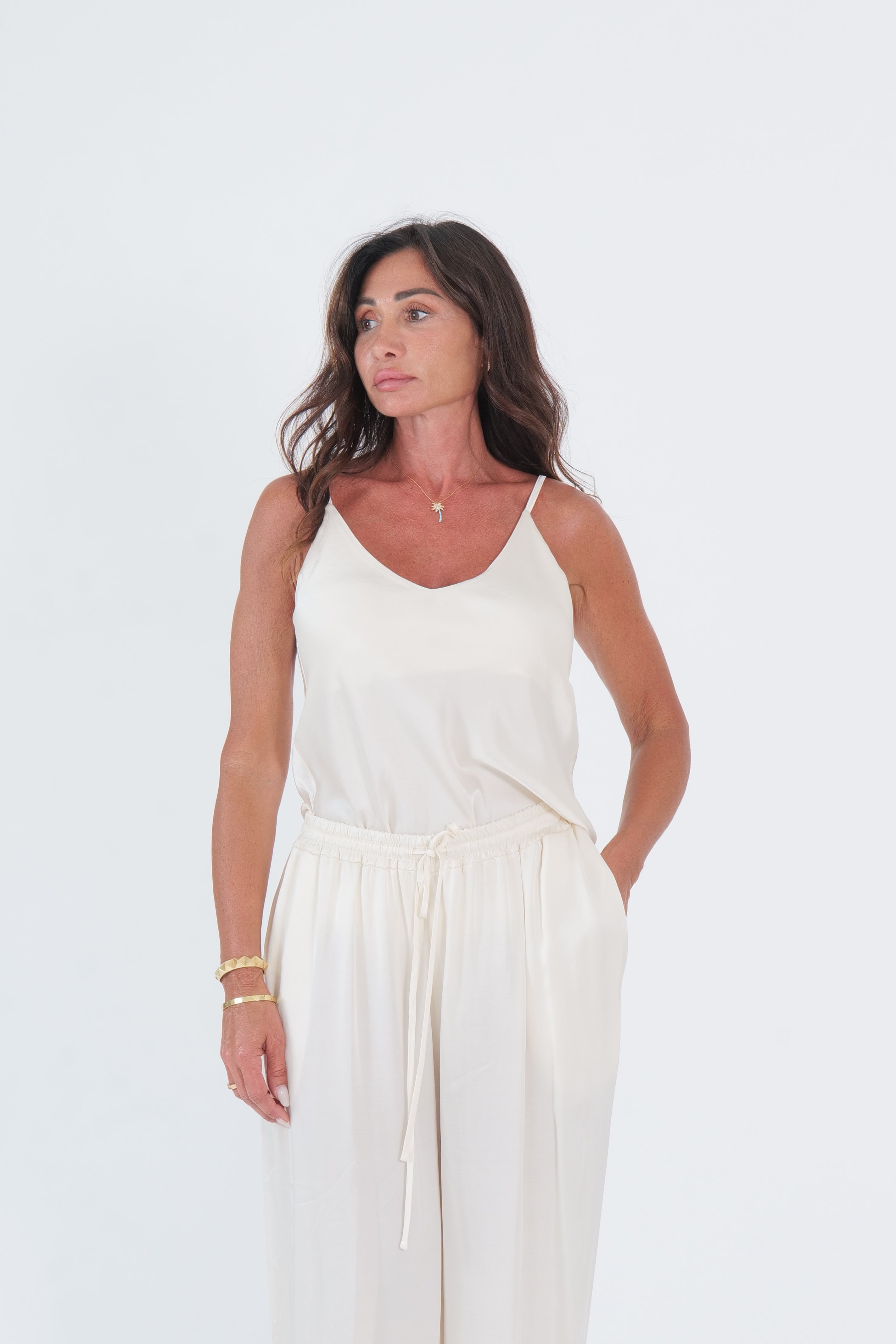 CANOTTA SATIN PANNA