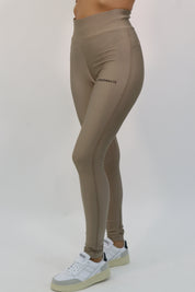 SHINY LYCRA LEGGINGS WITH SIDE PRINT