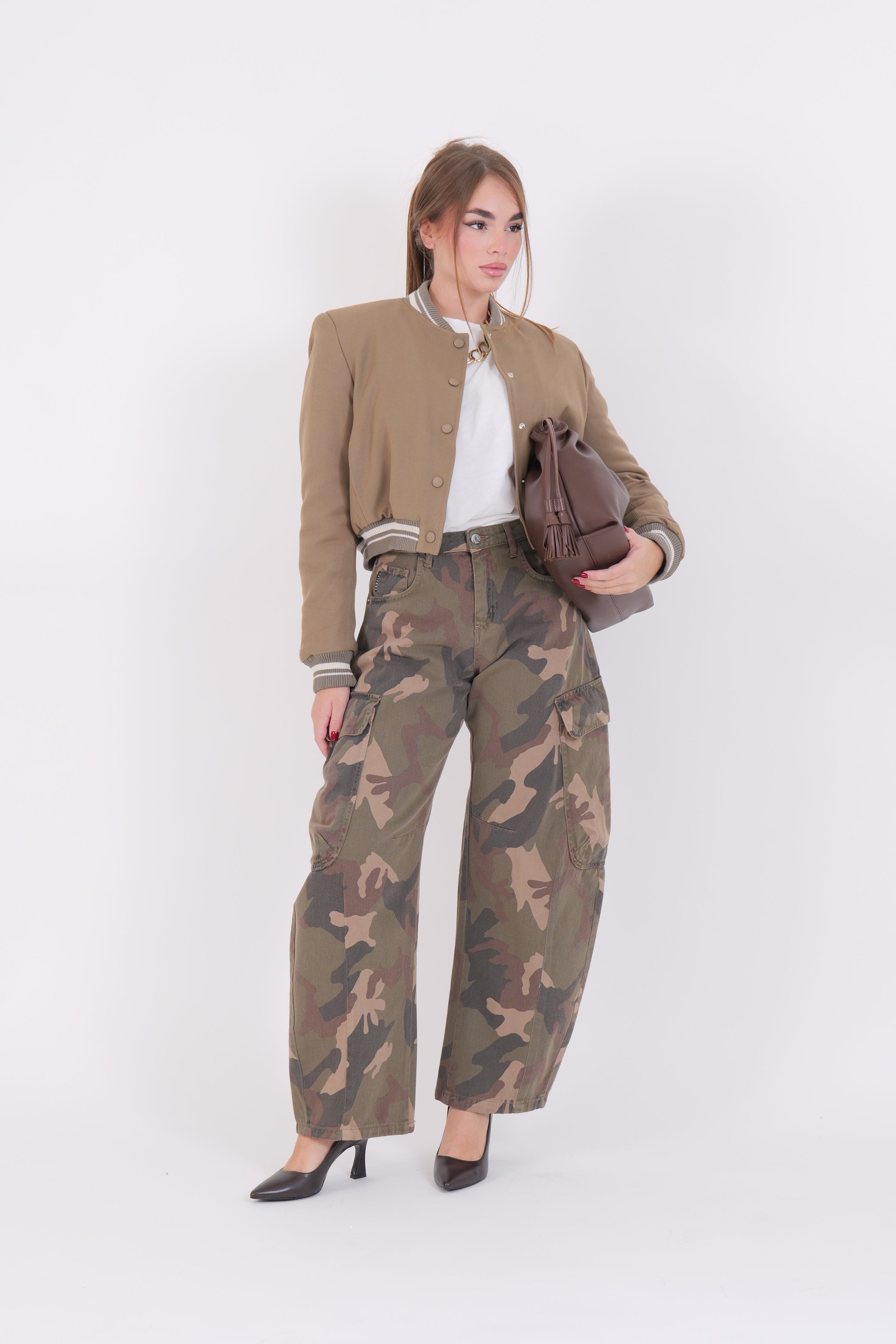 JEANS MILITARE CARGO