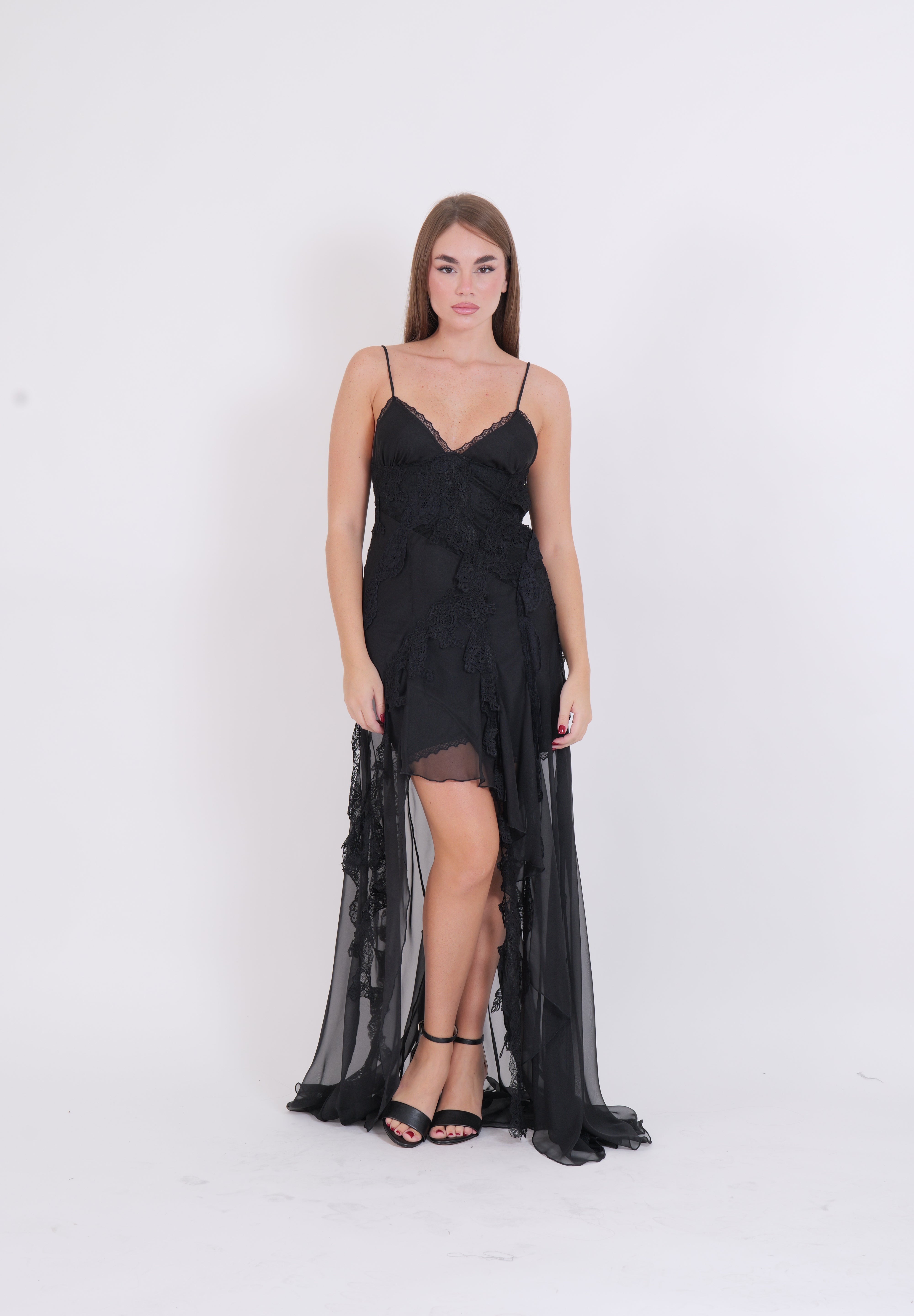 SLIP DRESS IRIS BLACK