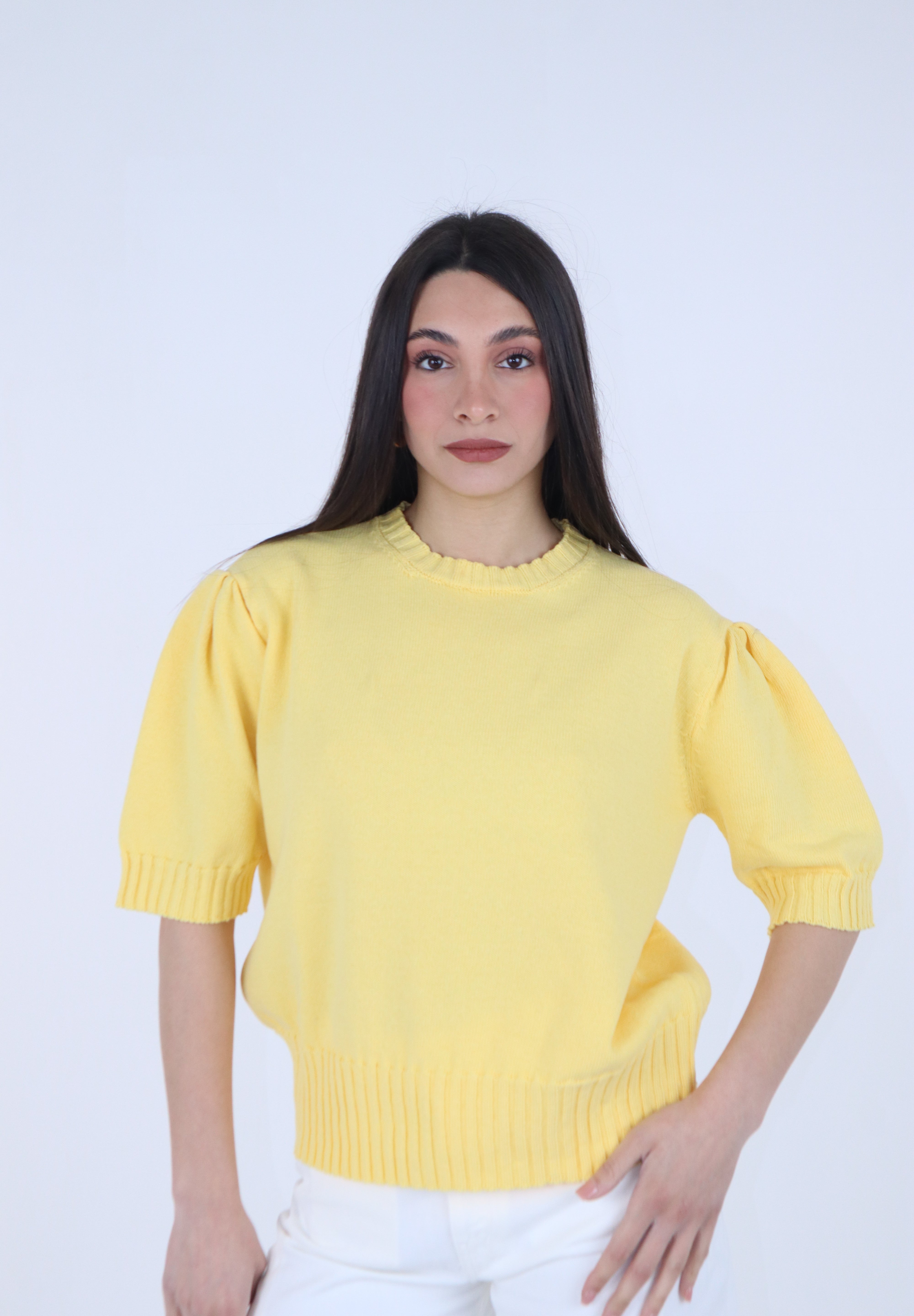 MAGLIA MEZZA MANICA SBUFFO YELLOW