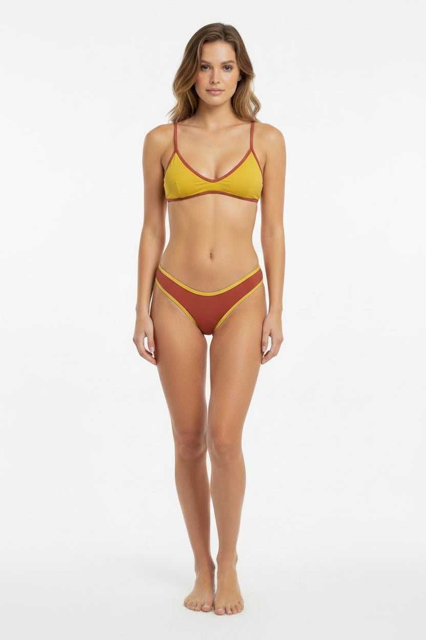 SET BIKINI BICOLOR E GONNA PAREO LEMON