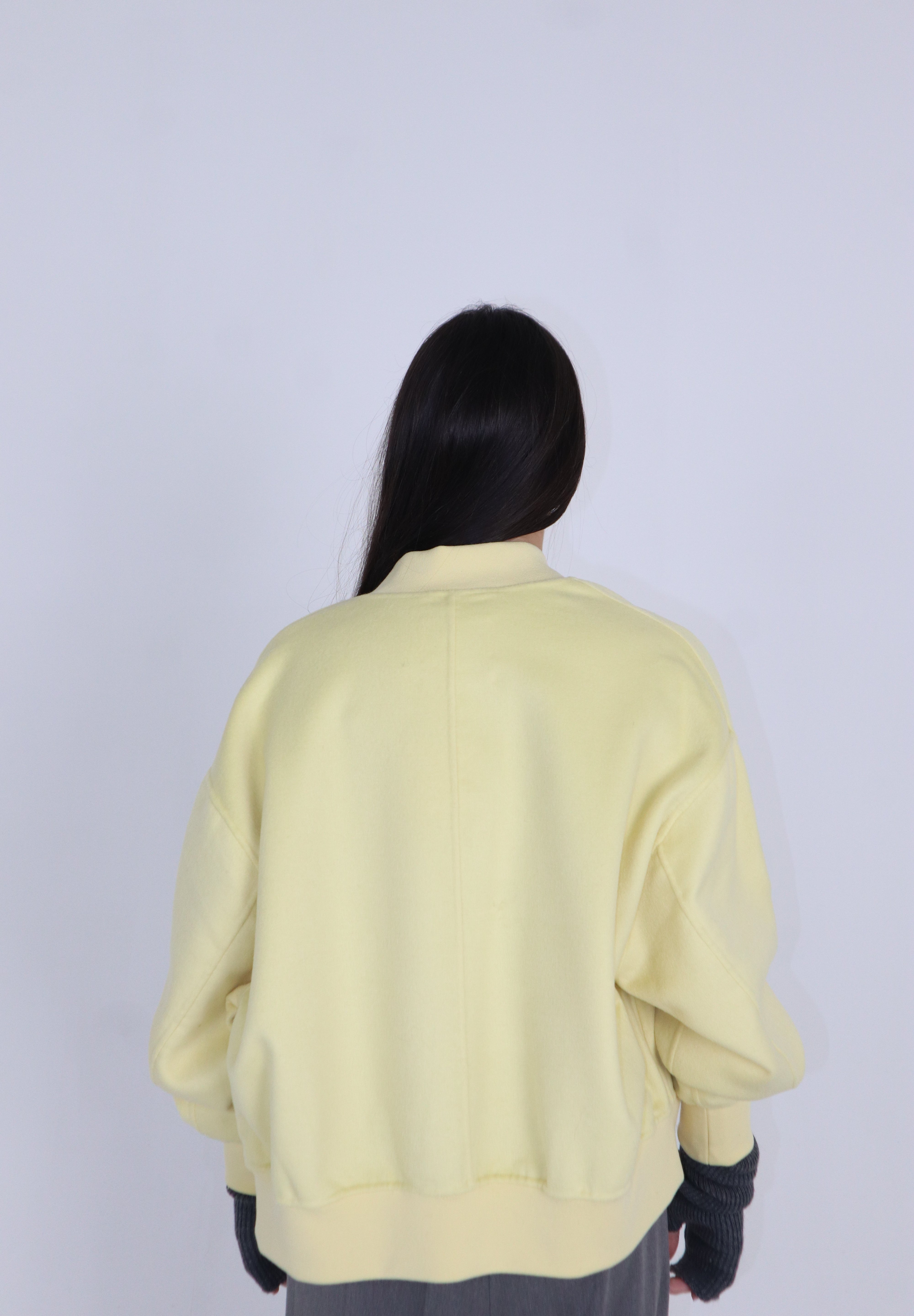BOMBER SOFT PASTEL GIALLO