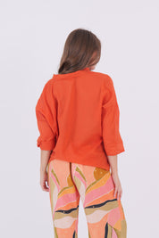 CAMICIA MUSSOLA ARANCIO