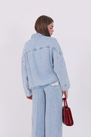GIACCA LOU DENIM CHIARO
