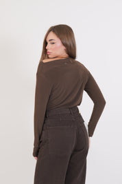 MAGLIA MISTO CASHMERE MORO