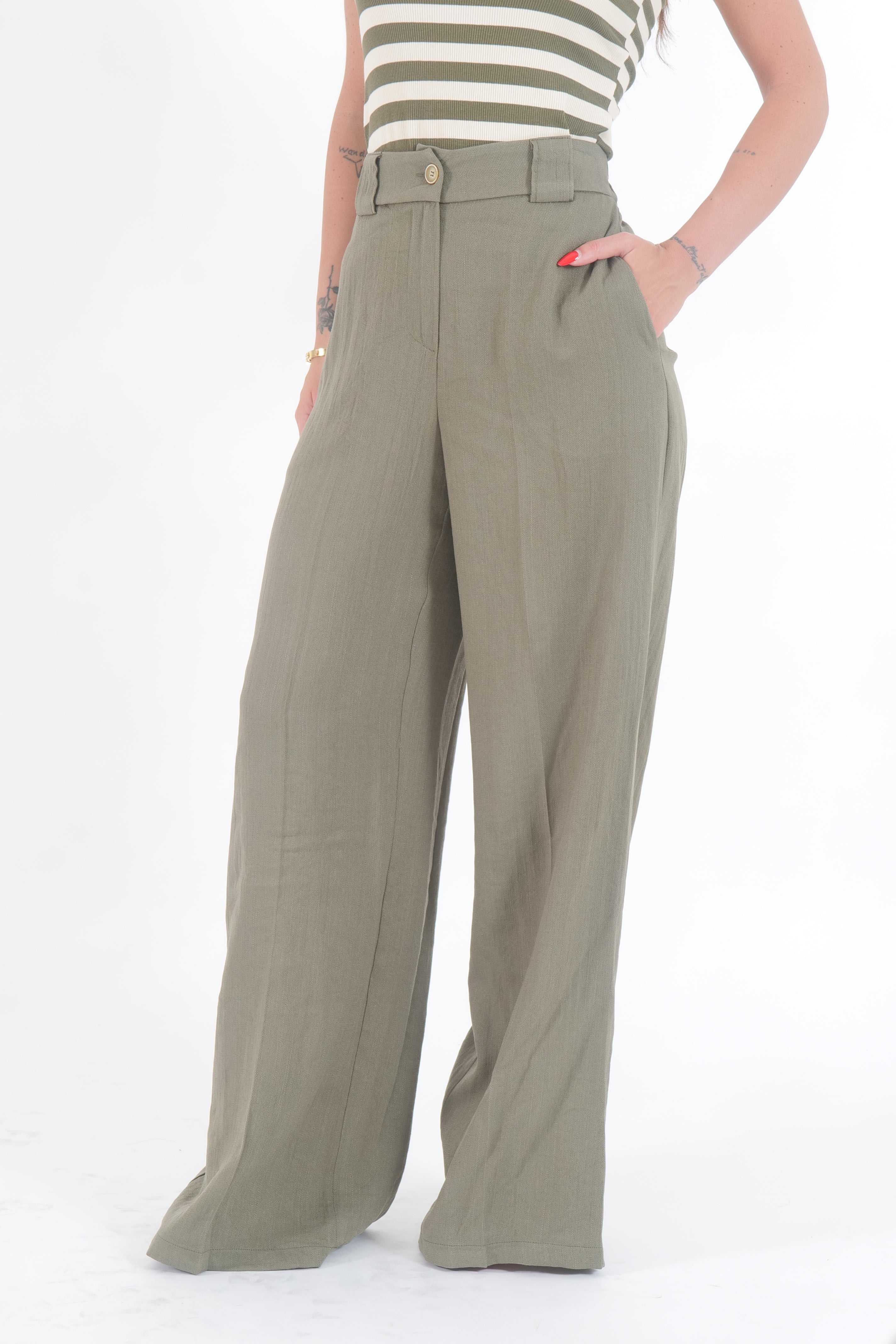 PANTALONI ZANZIBAR MILITARE