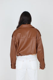 JACKET AVIATORE TABACCO
