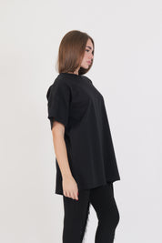 T-SHIRT FRANGE NERA
