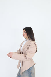 GIACCA IN PELLE PERLA