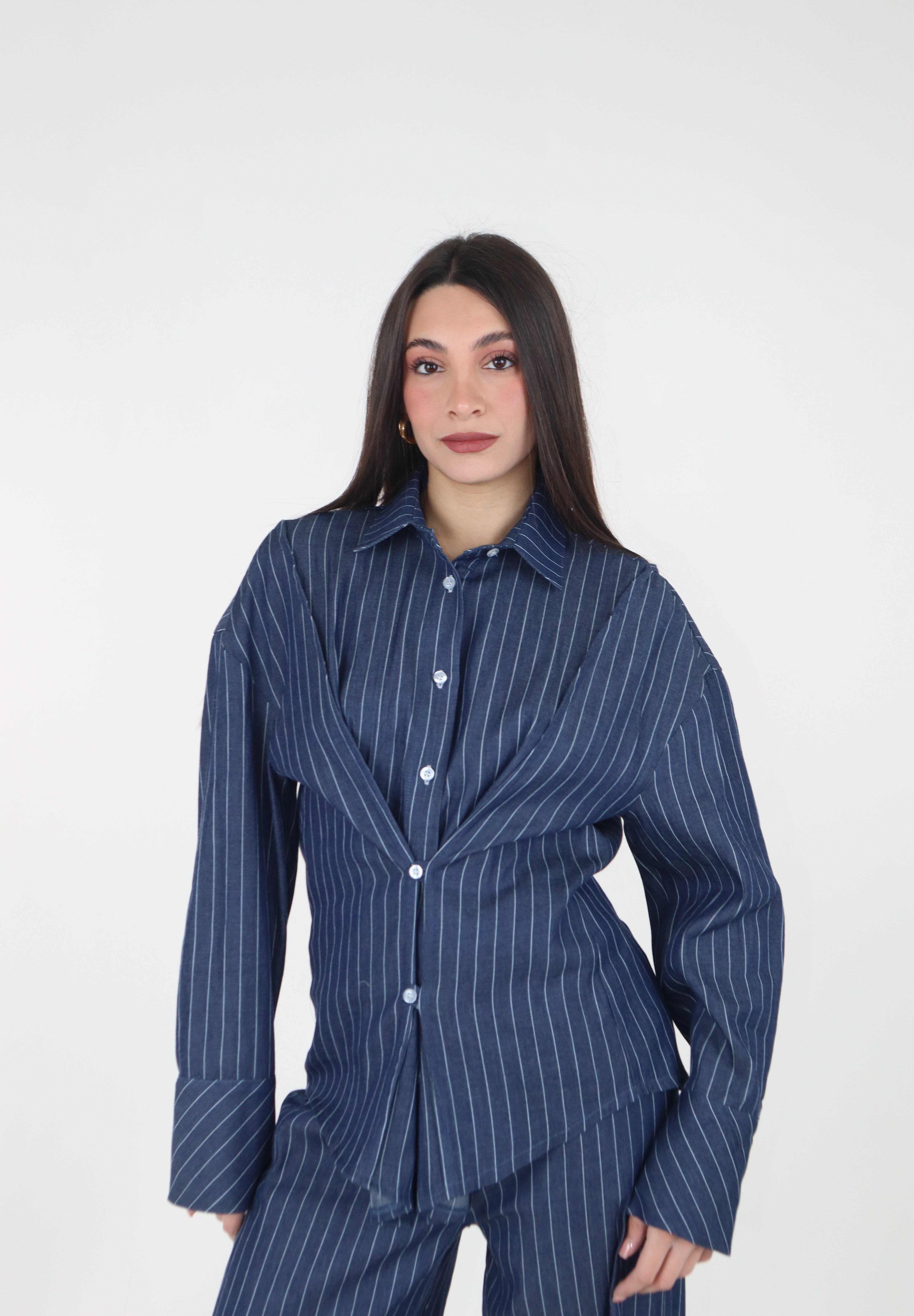 CAMICIA DENIM GESSATA