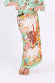GONNA PAREO FOULARD VERDE