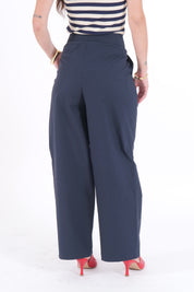 PANTALONE COTTON BLU NAVY