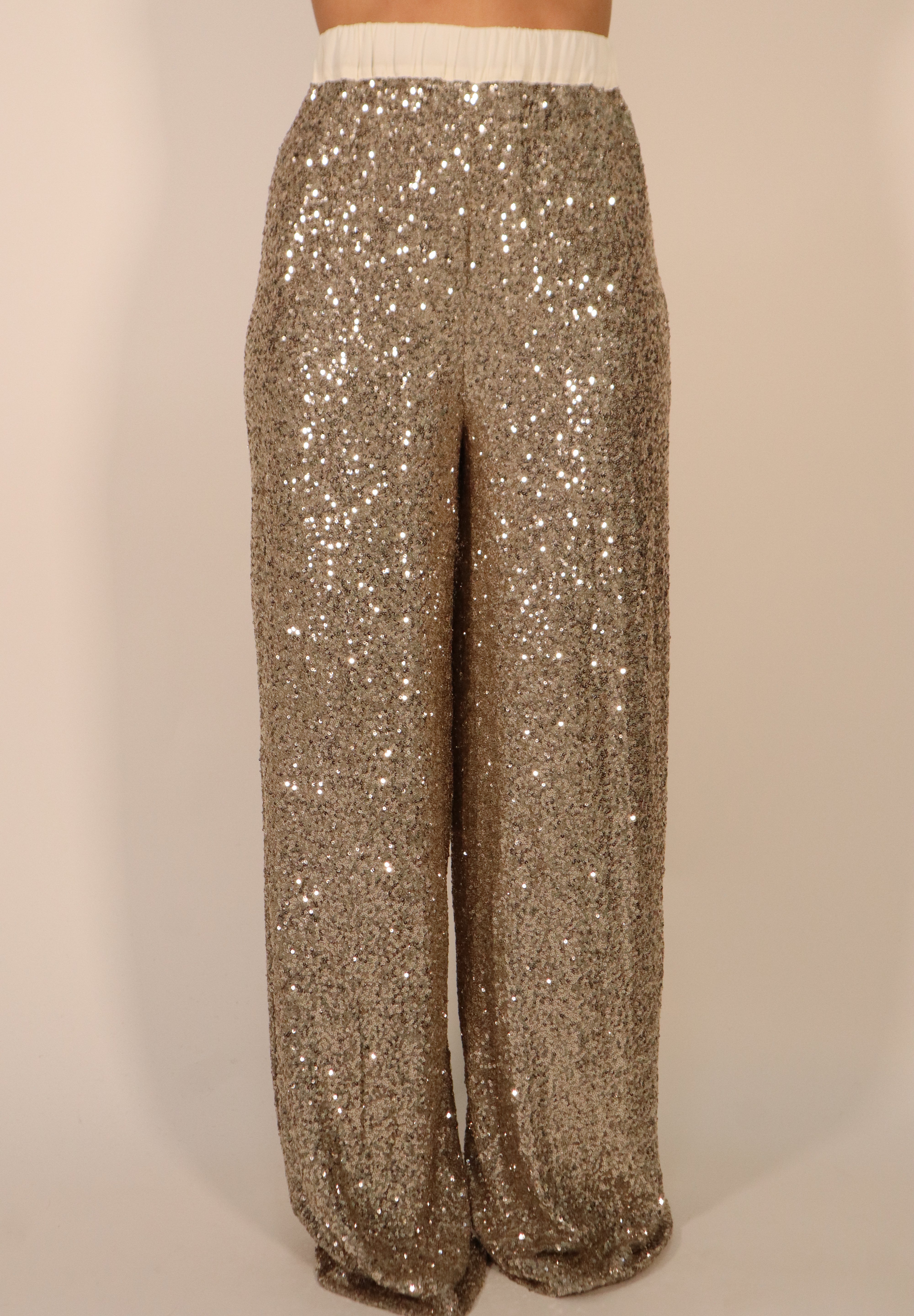 PANTALONE PAILLETTES GOLD