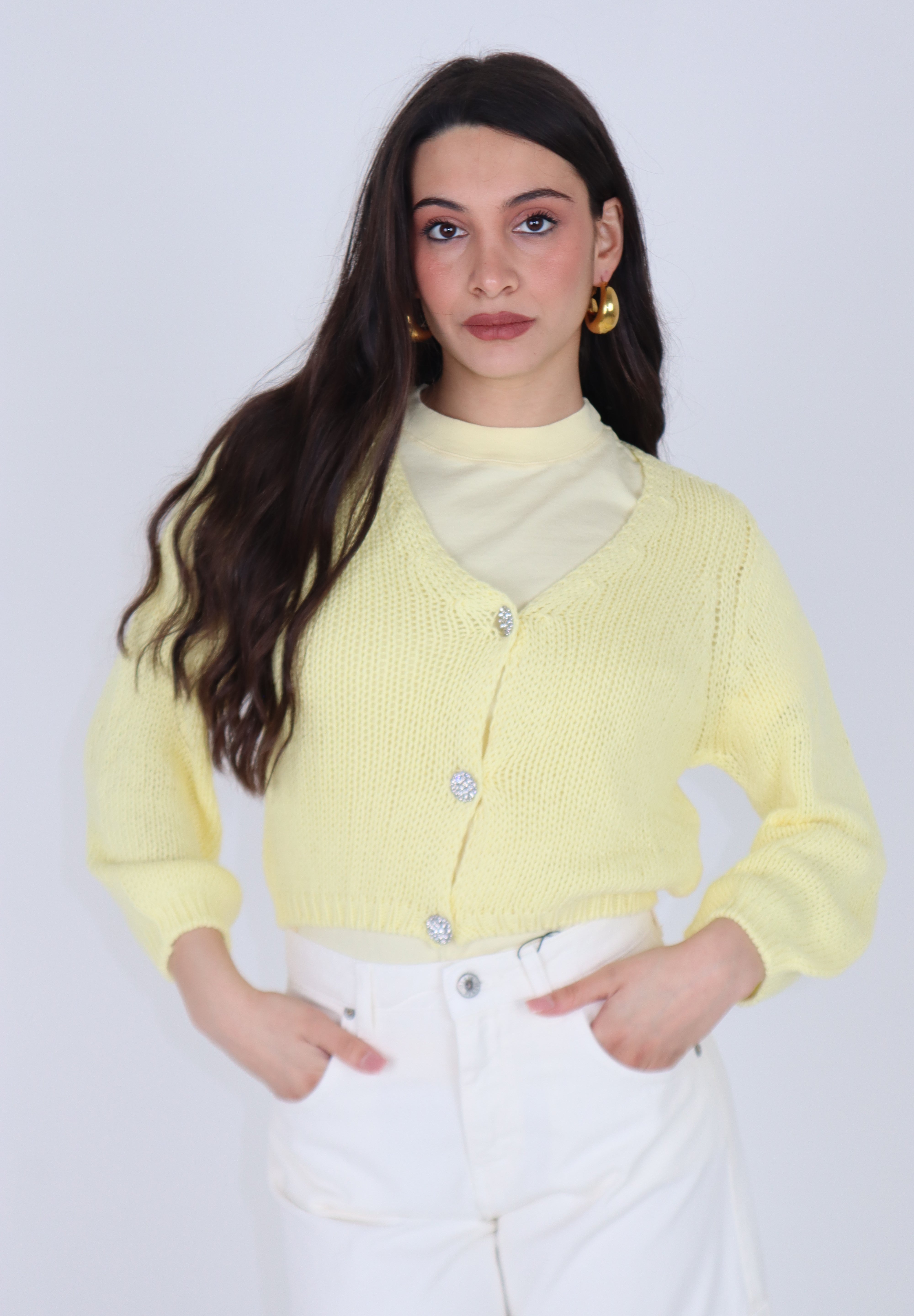 CARDIGAN SUMMER GIALLO
