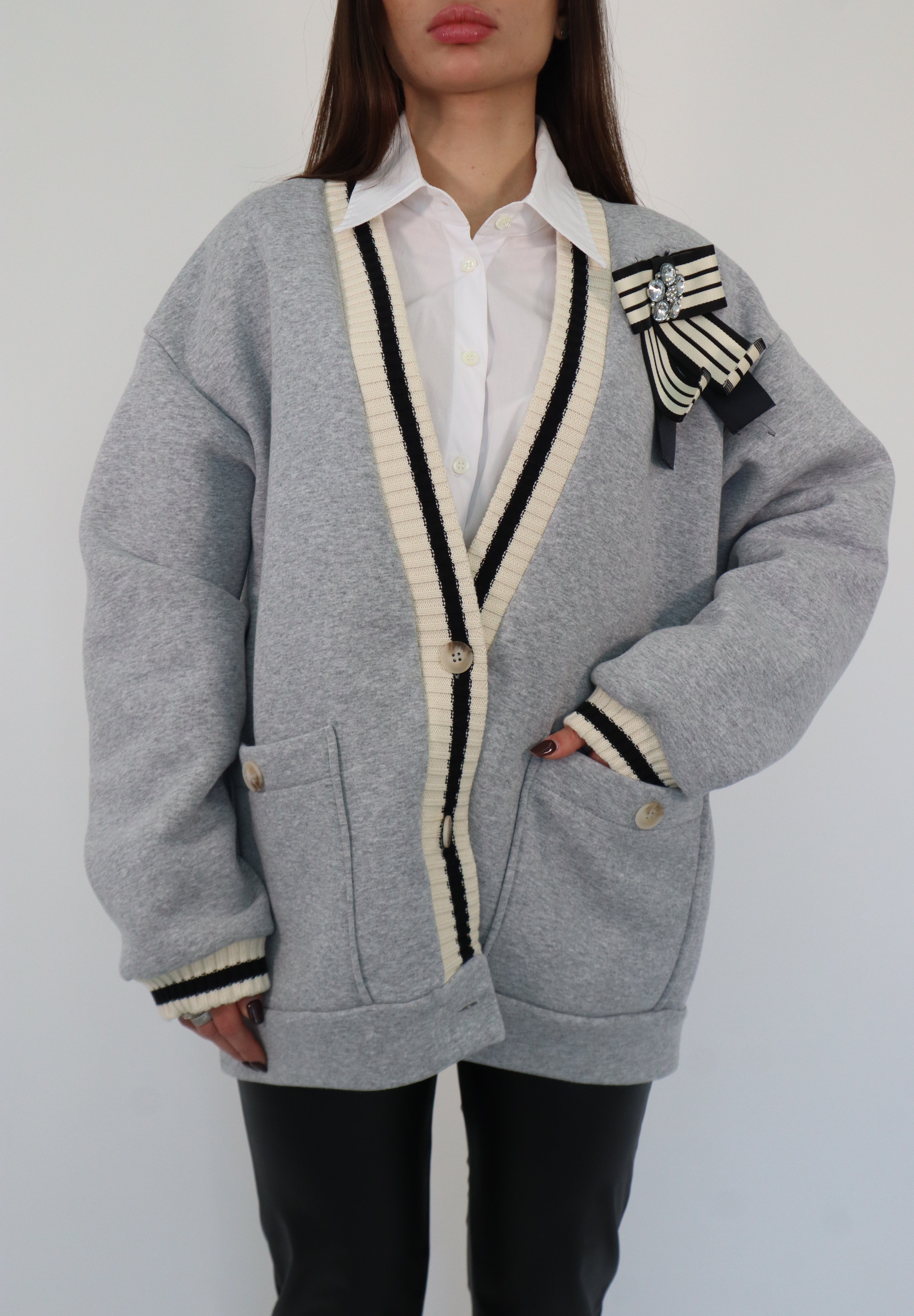 CARDIGAN FELPA