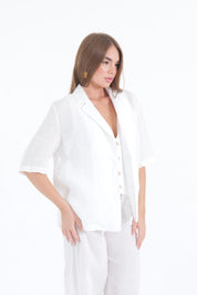 GIACCA LINO BIANCO