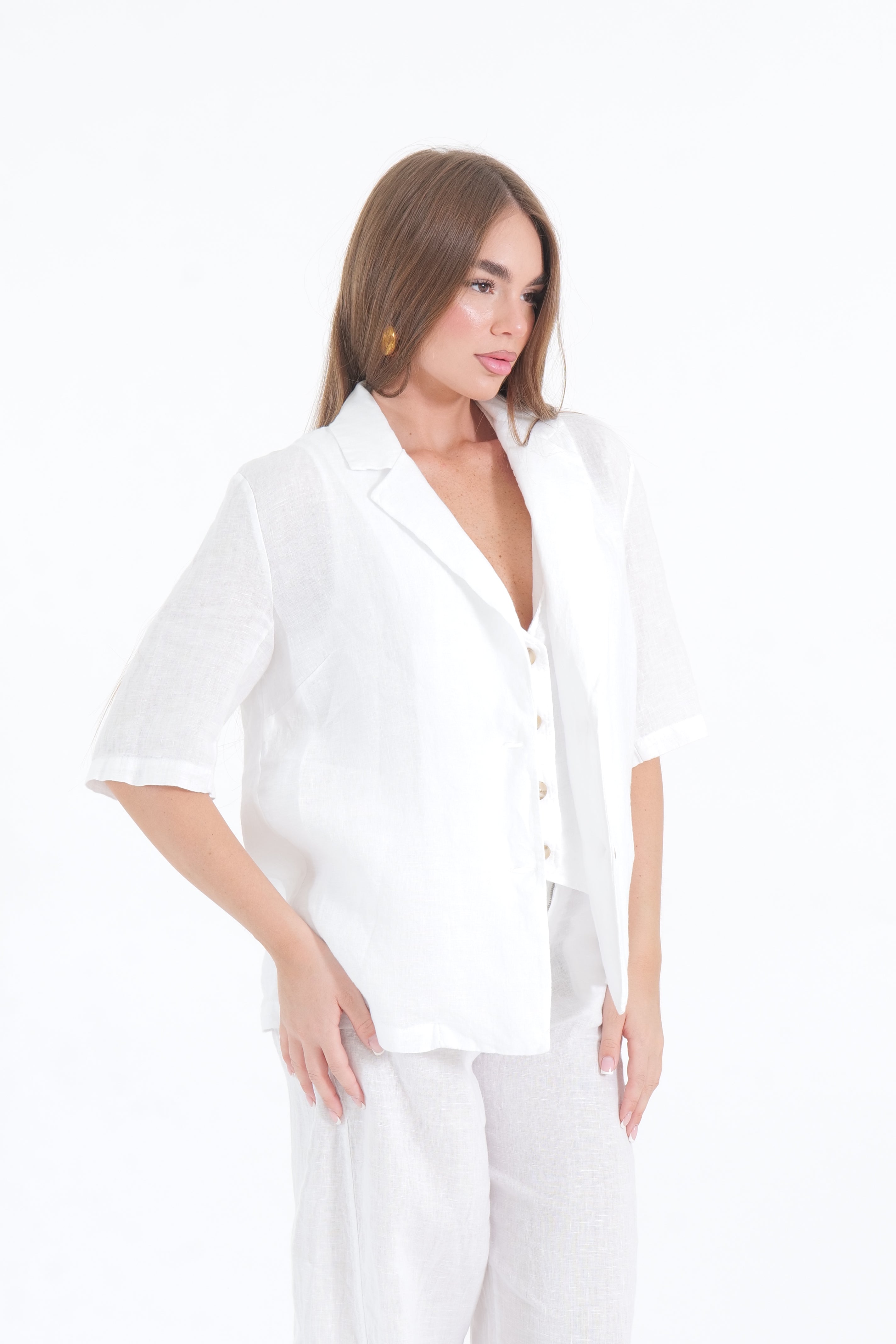 GIACCA LINO BIANCO