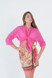 CAMICIA MUSSOLA FUXIA
