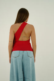 TOP MONOSPALLA ROSSO
