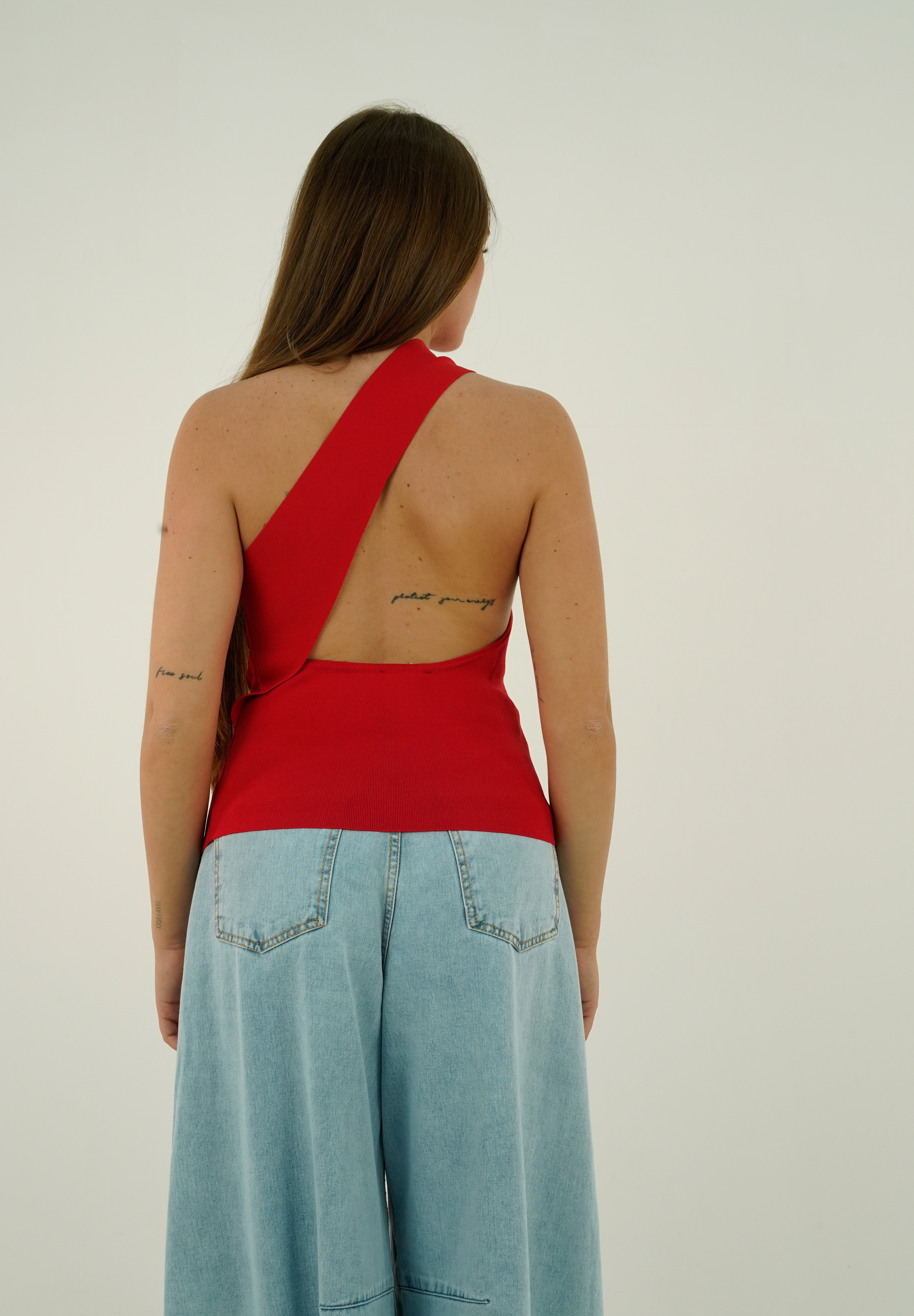 TOP MONOSPALLA ROSSO