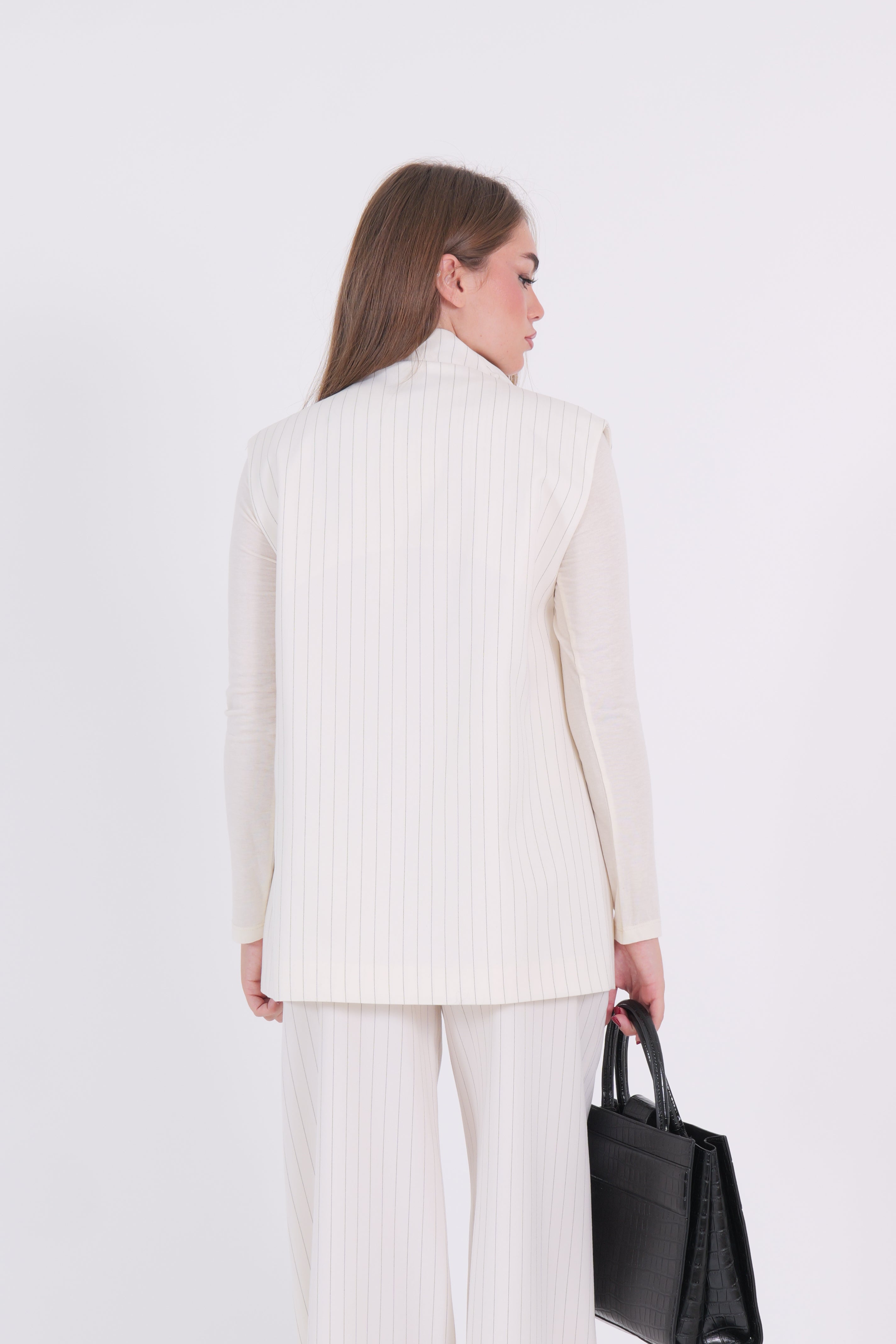 GILET GESSATO BIANCO DIXIE