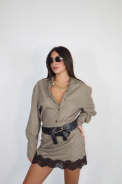 CAMICIONE EVA PIZZO E CHECK