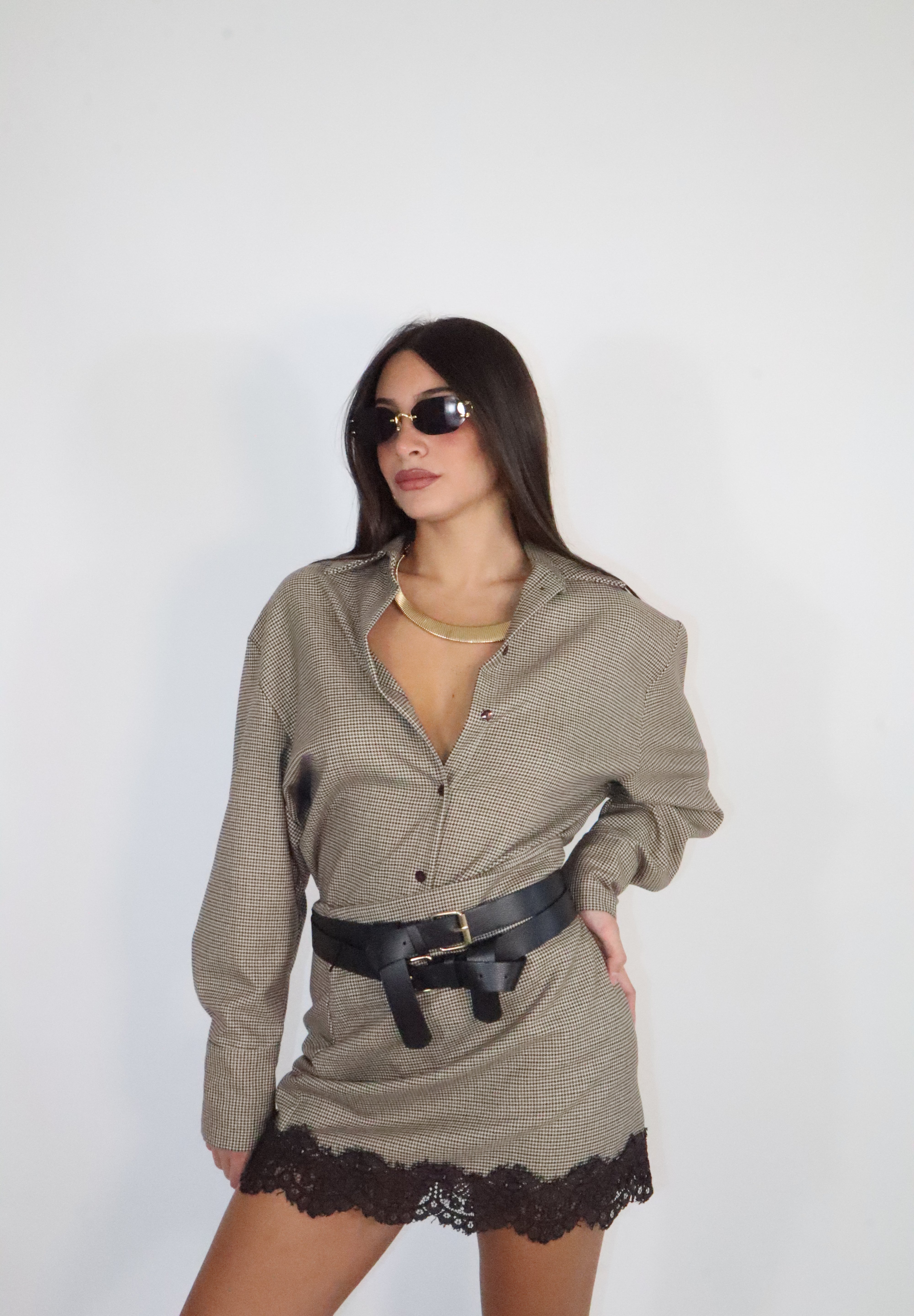 CAMICIONE EVA PIZZO E CHECK