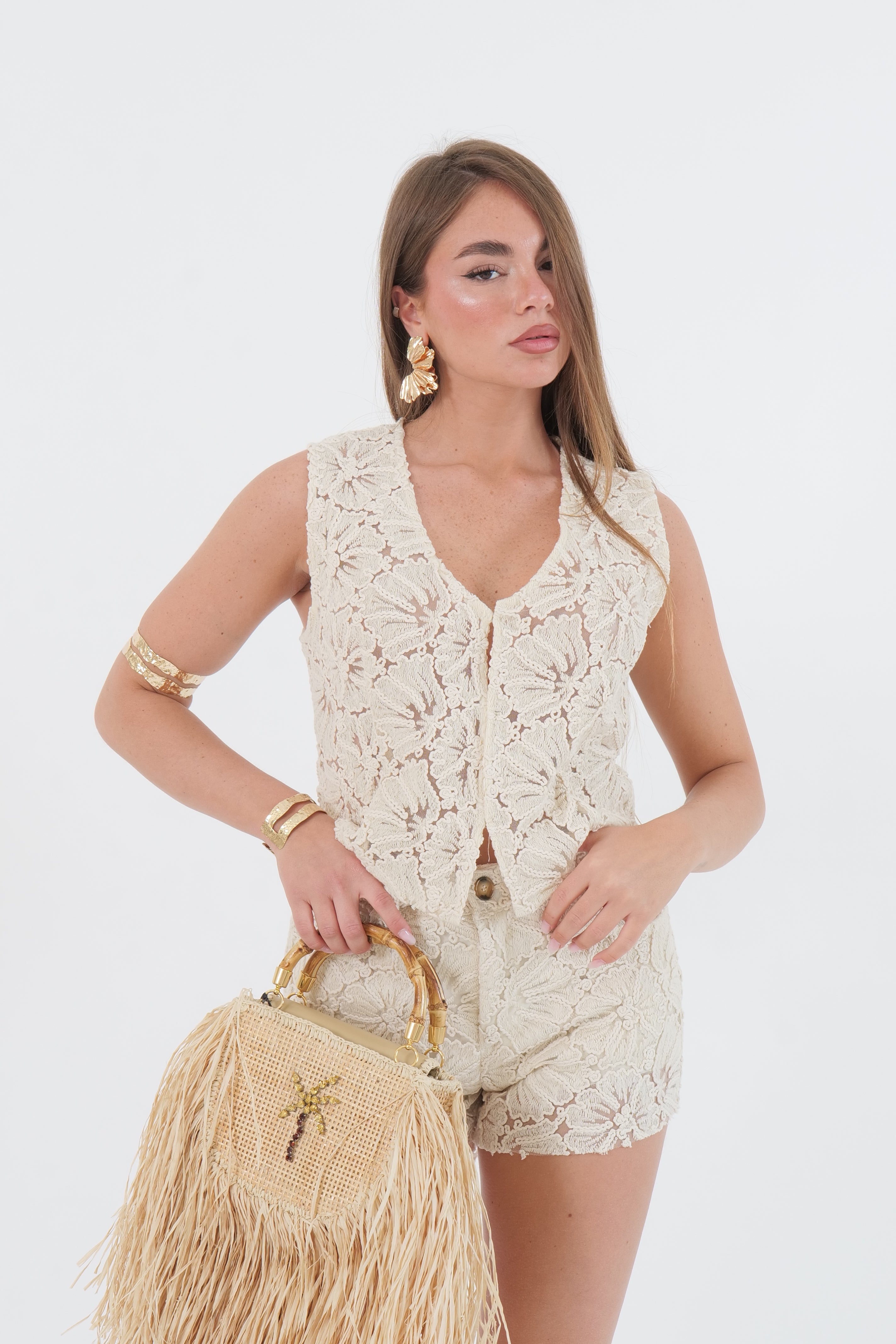 GILET PIZZO BURRO