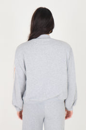 BOMBER IN FELPA JAPAN GREY