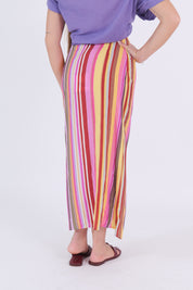 GONNA LUNGA RIGA MULTICOLOR