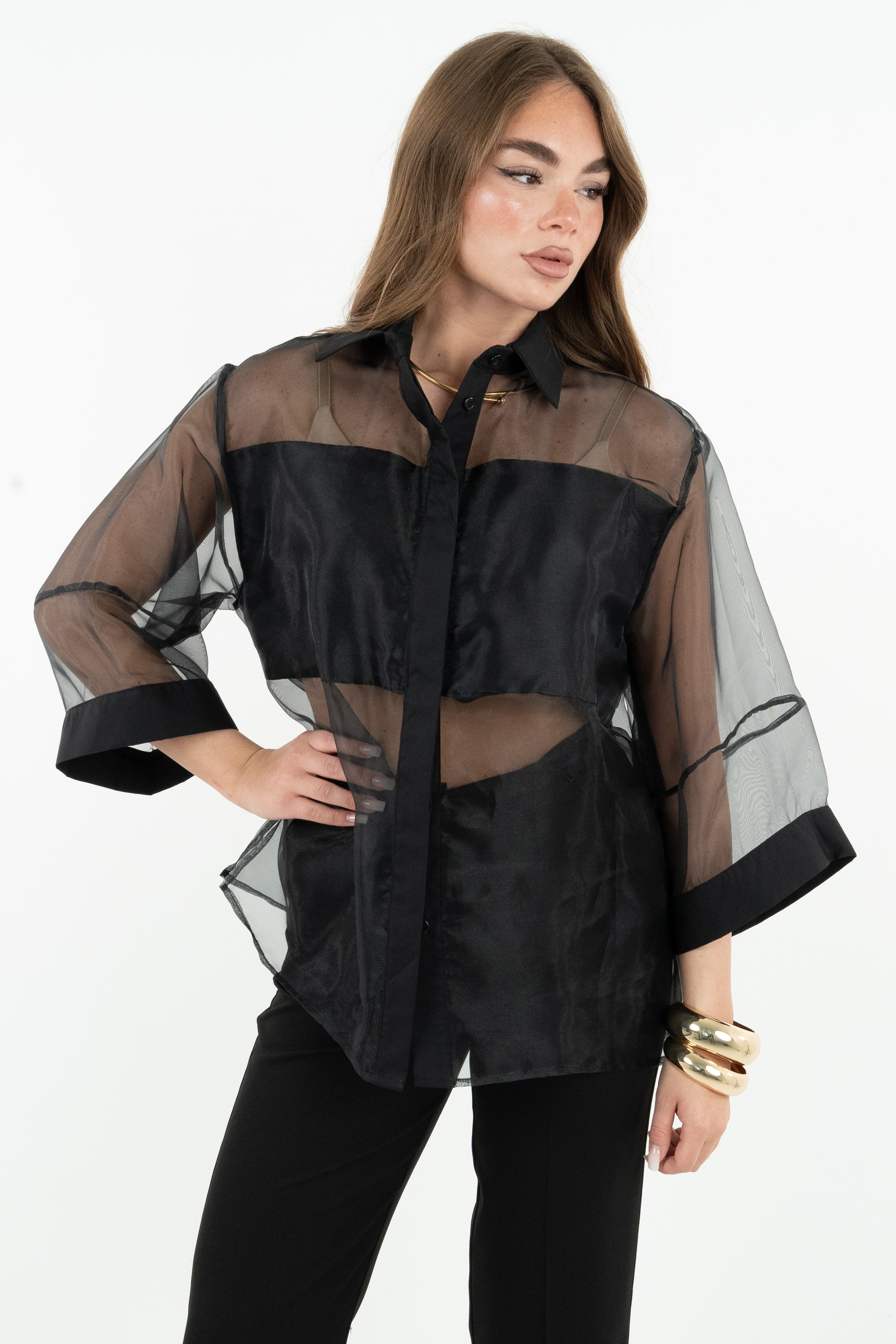 CAMICIA YASMINE NERA